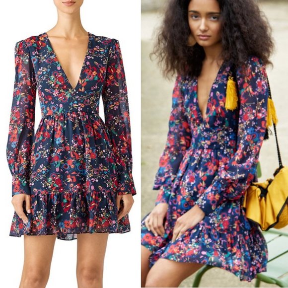 saloni floral pia dress